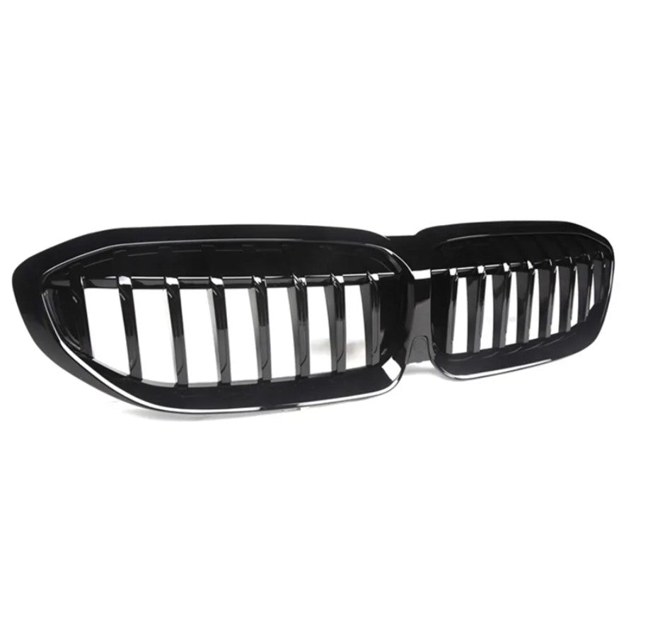 Gloss/Matte Black Front Kidney Grilles (Single Slat) - BMW G20 Pre LCI (2019-2022)