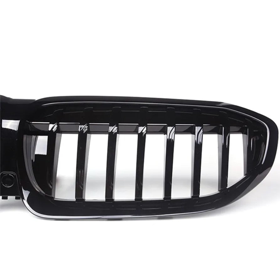 Gloss/Matte Black Front Kidney Grilles (Single Slat) - BMW G20 Pre LCI (2019-2022)