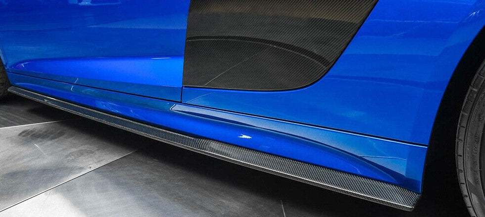 Carbon Fiber Side Skirt Extensions - Audi R8