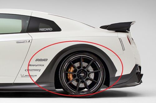 Carbon Fiber V Style Rear Fender Flares - Nissan R35 GTR (2008-2022)