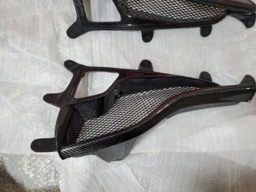 Carbon Fiber Rear Diffuser Fog Light Trim - Ferrari 458