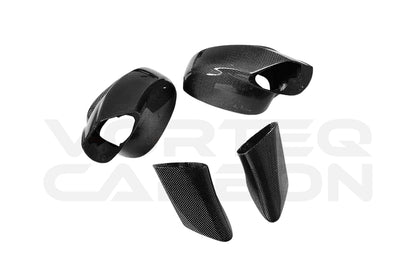 Carbon Fiber Mirror Housing &amp; Base Replacement - Ferrari 488 GTB/Spyder (2015-2020)