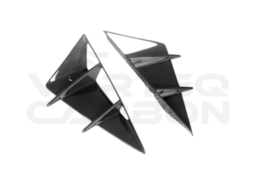 Carbon Fiber M Style Rear Bumper Vents - Ferrari 812 Superfast / GTS (2018-UP)