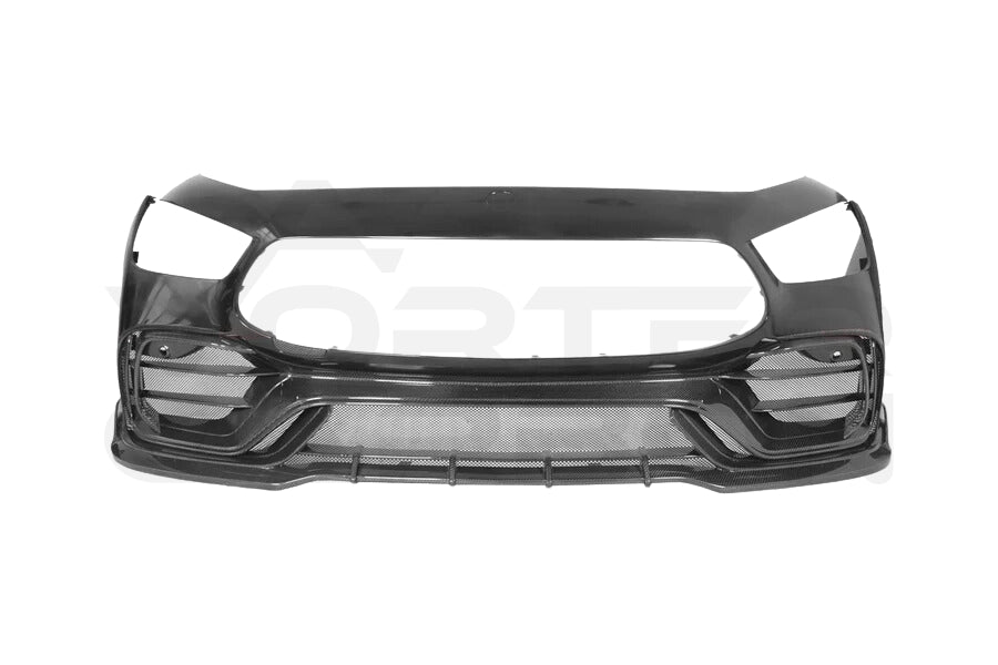 Partial Carbon Fiber I Style Front Bumper -  Mercedes AMG GT50 GT53 GT43 GT63 GT63S 4 Door Coupe X290 (2019-2024)