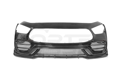 Partial Carbon Fiber I Style Front Bumper -  Mercedes AMG GT50 GT53 GT43 GT63 GT63S 4 Door Coupe X290 (2019-2024)