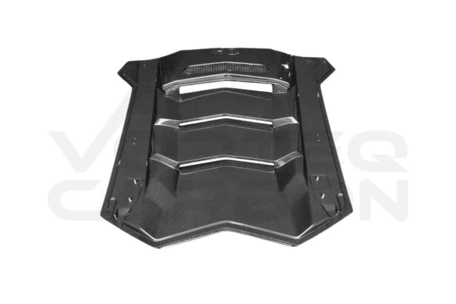 2011-2016 Lamborghini Aventador LP700 Coupe BKSS Style Carbon Fiber Engine Trunk 2
