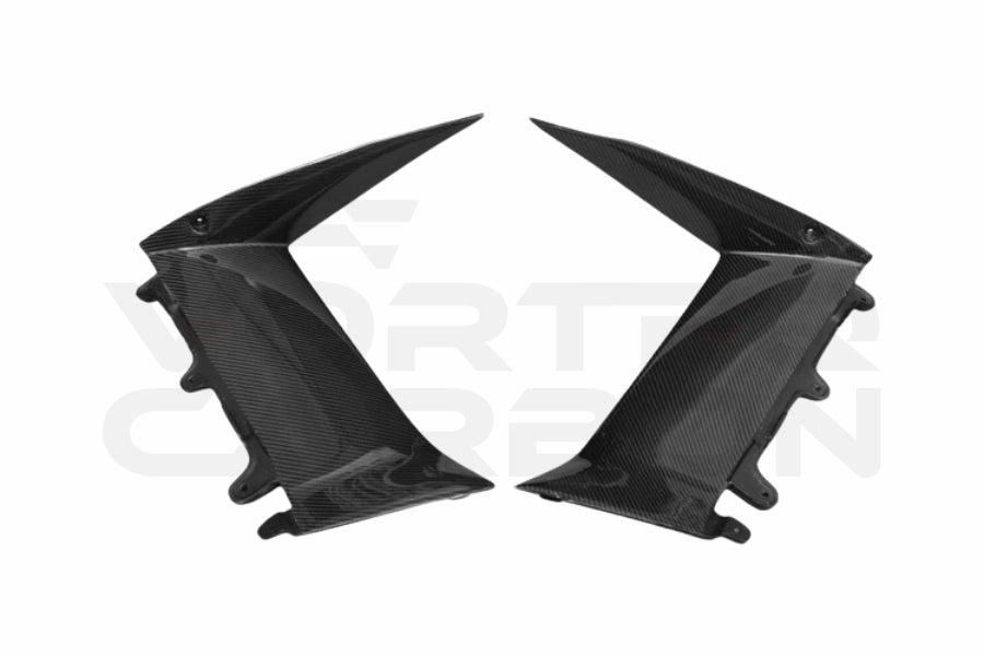 2011-2016 Lamborghini Aventador LP700 Coupe BKSS Style Carbon Fiber Quarter Panel Fender Vent Outside 1