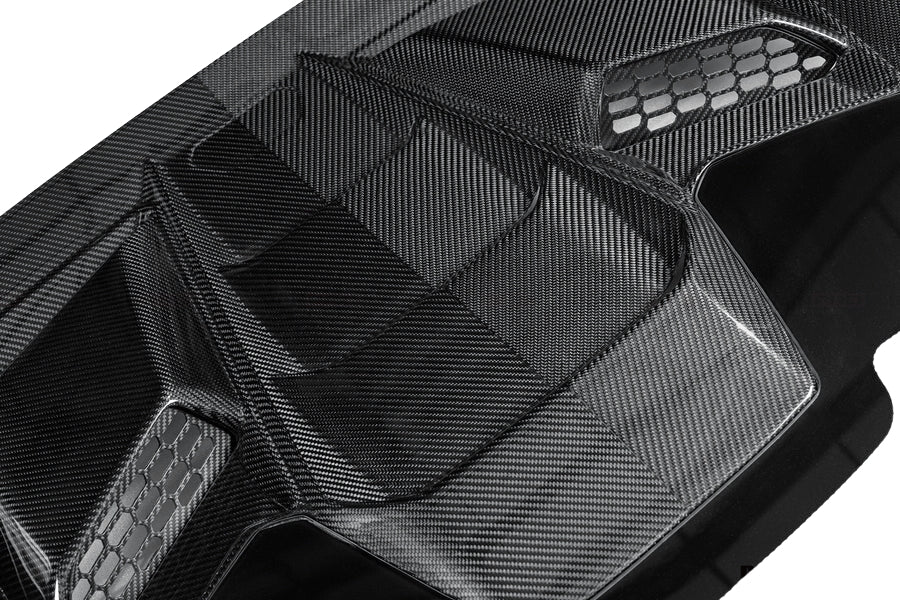 Carbon Fiber Technica Style Rear Engine Hood - Lamborghini Huracan LP610 / LP580 / EVO Coupe (2015-2025)