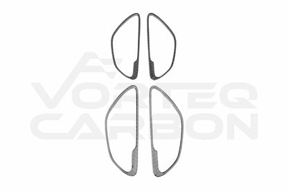 Carbon Fiber Interior Door Handle Cover Trim - Mercedes Benz W205 C Class GLC X253 (2015-2021)