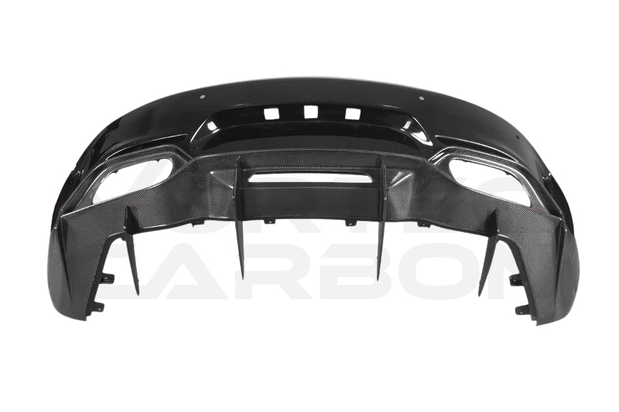 Partial Carbon Fiber I Style Rear Bumper w/ Diffuser - Mercedes Benz AMG GT/GTS (2017-2021)