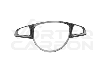 Carbon Fiber Interior Steering Wheel Trim - Mercedes Benz W205 C63 AMG (2015-2021)