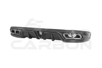Carbon Fiber I Style Rear Diffuser w/ Exhaust Tips - Mercedes Benz AMG GT50 GT53 GT43 4 Door Coupe X290 (2019-2024)