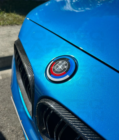 Carbon Fiber BMW 50th Anniversary Emblem Replacement