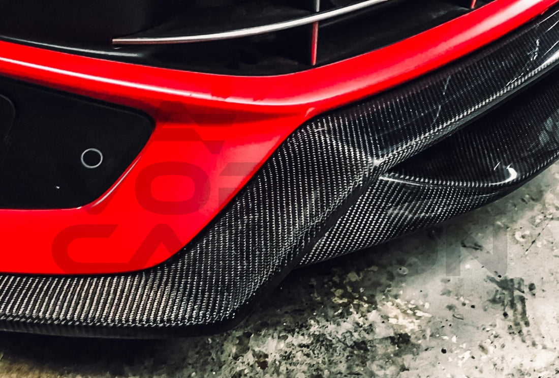 Carbon Fiber D Style Front Lip Ferrari F12 Berlinetta (2012 2017).