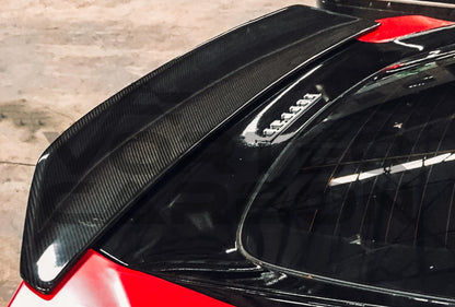 Carbon Fiber D Style Trunk Spoiler Ferrari F12 Berlinetta (2012 2017).