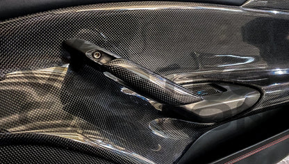 Carbon Fiber Door Handle Interior Kit Ferrari 488 GTB/Spyder (2015 2020)