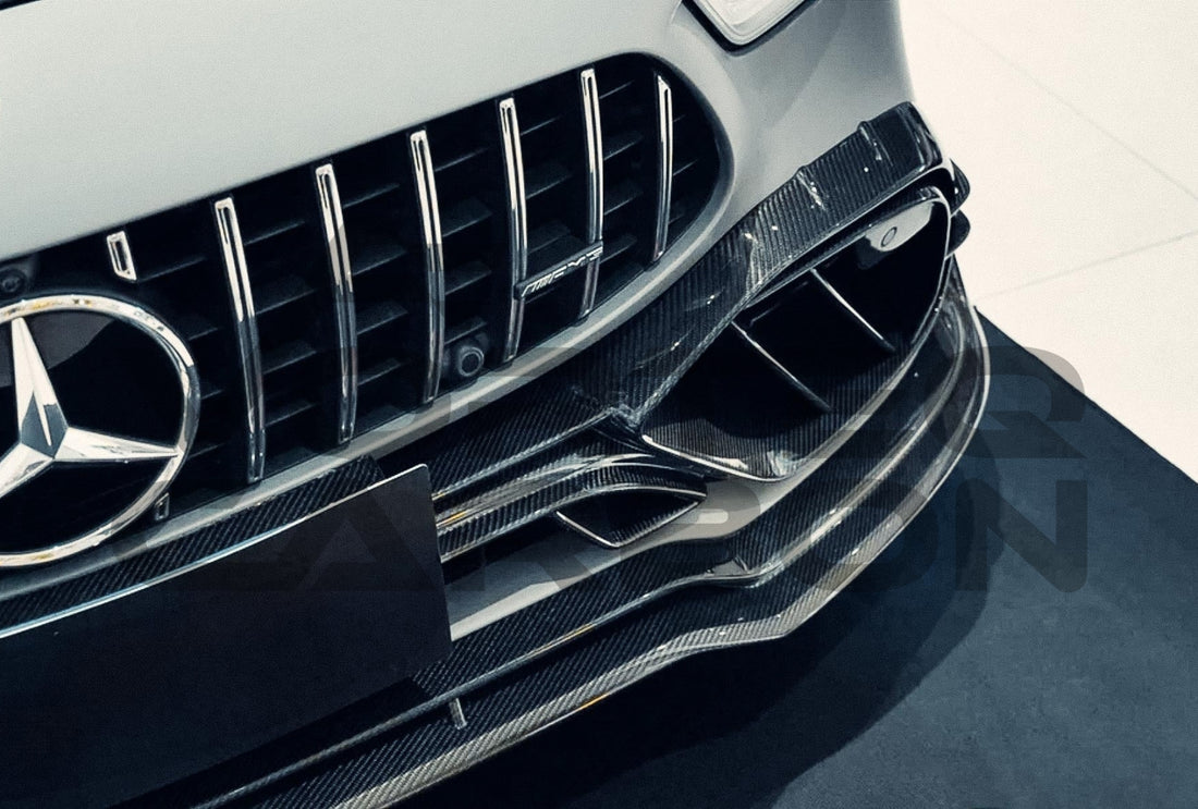Carbon Fiber Front Bumper Vent Trims Mercedes Benz AMG GT50 GT53 GT43 4Door Coupe X290 (2019 2024).
