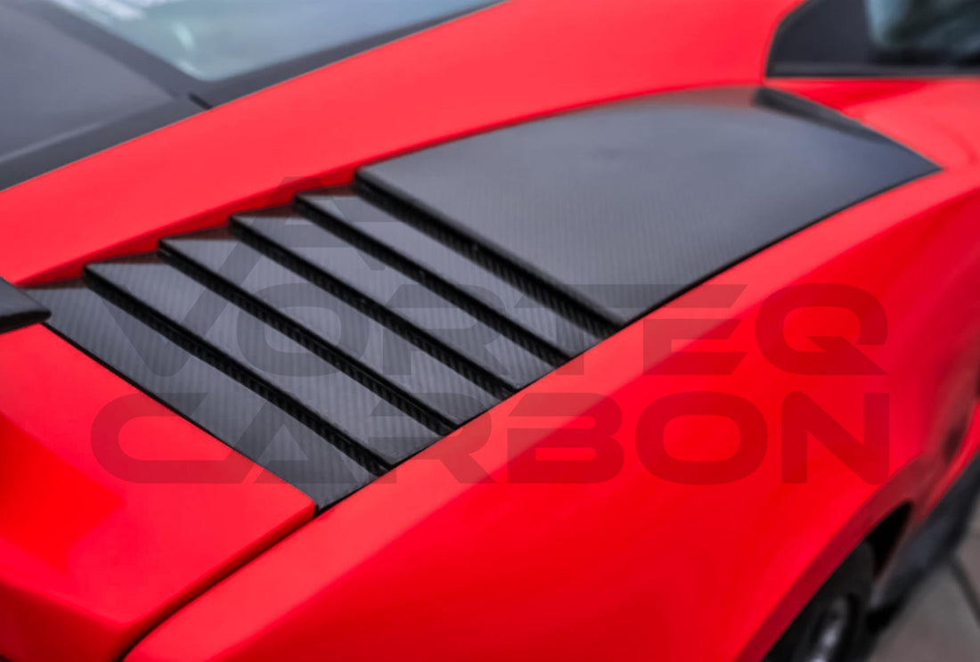 Carbon Fiber Heat Extract Vents Lamborghini Gallardo Coupe (2004 2008).