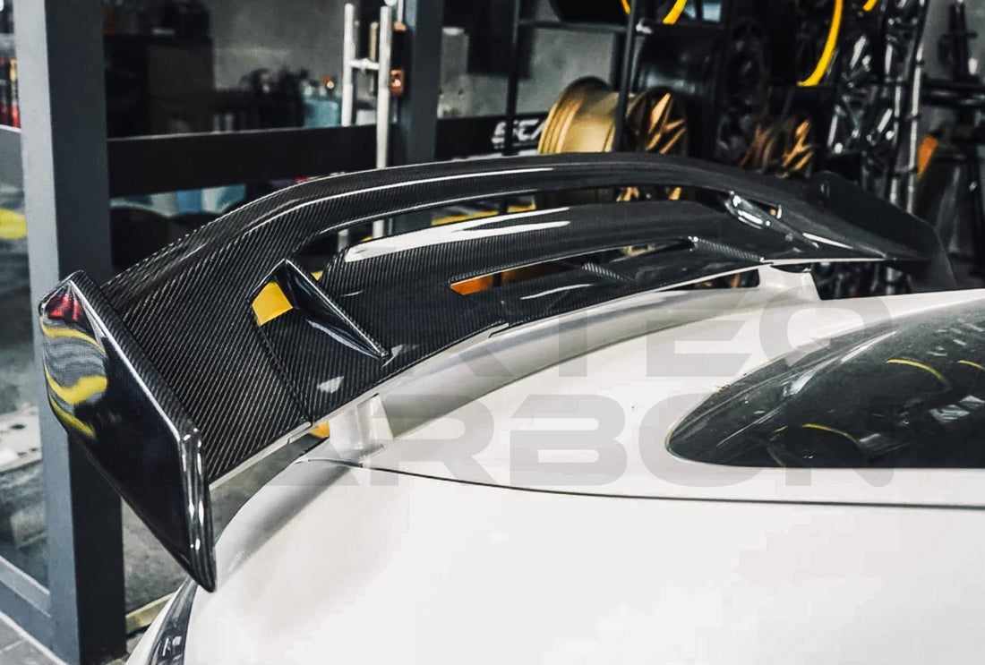 Carbon Fiber I Style Wing Spoiler Mercedes Benz AMG GTR Coupe (2017 2021).