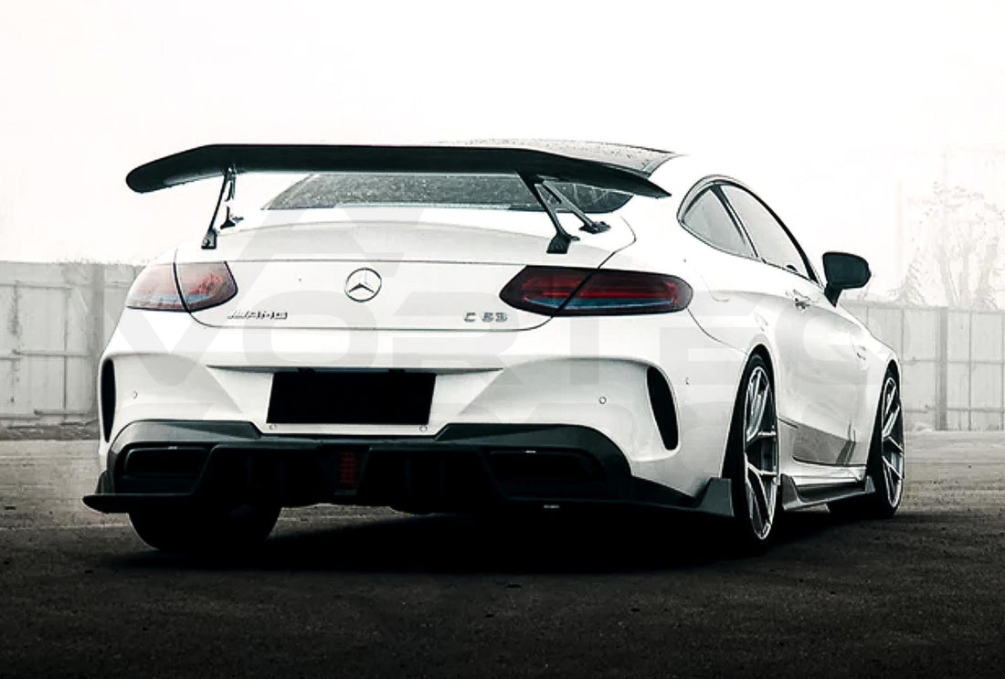 Carbon Fiber I Style Wing Spoiler Mercedes Benz C Class W205 Coupe (2015 2021)