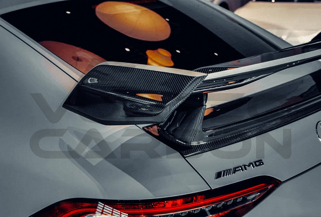 Carbon Fiber I Style Wing Spoiler (V2) Mercedes Benz AMG GT50 GT53 GT43 GT63 GT63S 4 Door Coupe X290 (2019 2024).