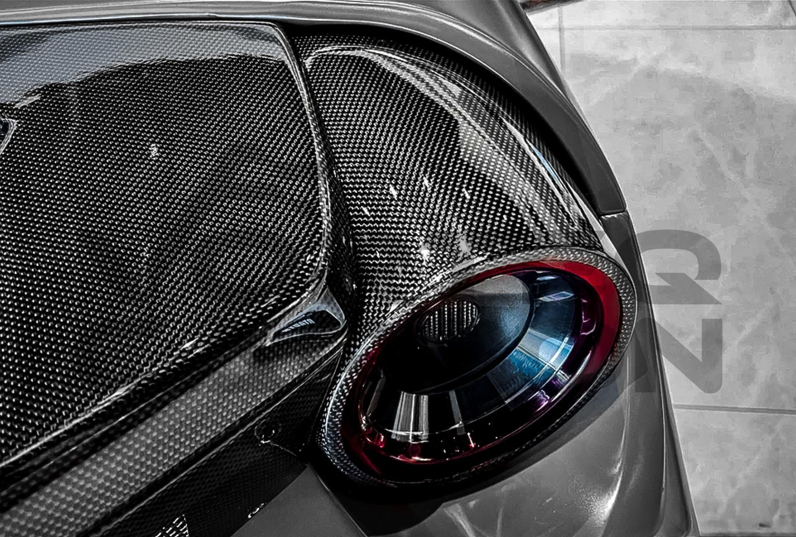 Carbon Fiber Tail Light Covers Ferrari 488 GTB &amp; Spyder (2015 2020)