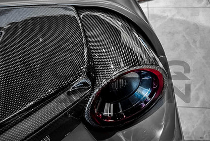 Carbon Fiber Tail Light Covers Ferrari 488 GTB &amp; Spyder (2015 2020)