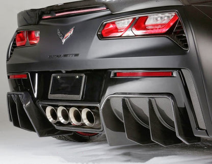 Carbon Fiber BKSS Style Rear Diffuser - Chevrolet Corvette C7 Grandsport Z06 (2013-2019)