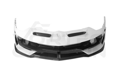 Lamborghini Aventador LP700 LP740 LP750 Coupe Roadster SVJ Style Part Dry Carbon Fiber Front Bumper