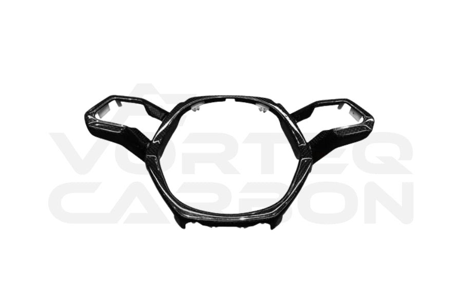 Lamborghini Huracan LP610 &amp; LP580 &amp; EVO Autoclave Carbon Fiber Center Steering Wheel Trim