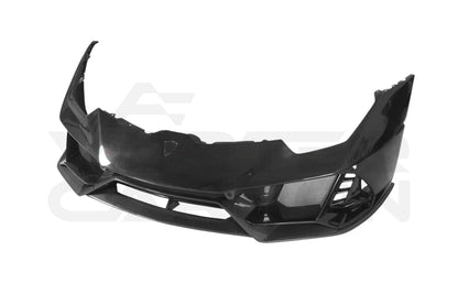 Lamborghini Huracan LP610 &amp; LP580 &amp; EVO &amp; Tecnica EVO-4WD Style Partial Carbon Front Bumper