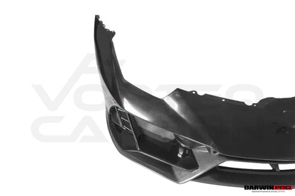 Lamborghini Huracan LP610 &amp; LP580 &amp; EVO &amp; Tecnica EVO-4WD Style Partial Carbon Front Bumper