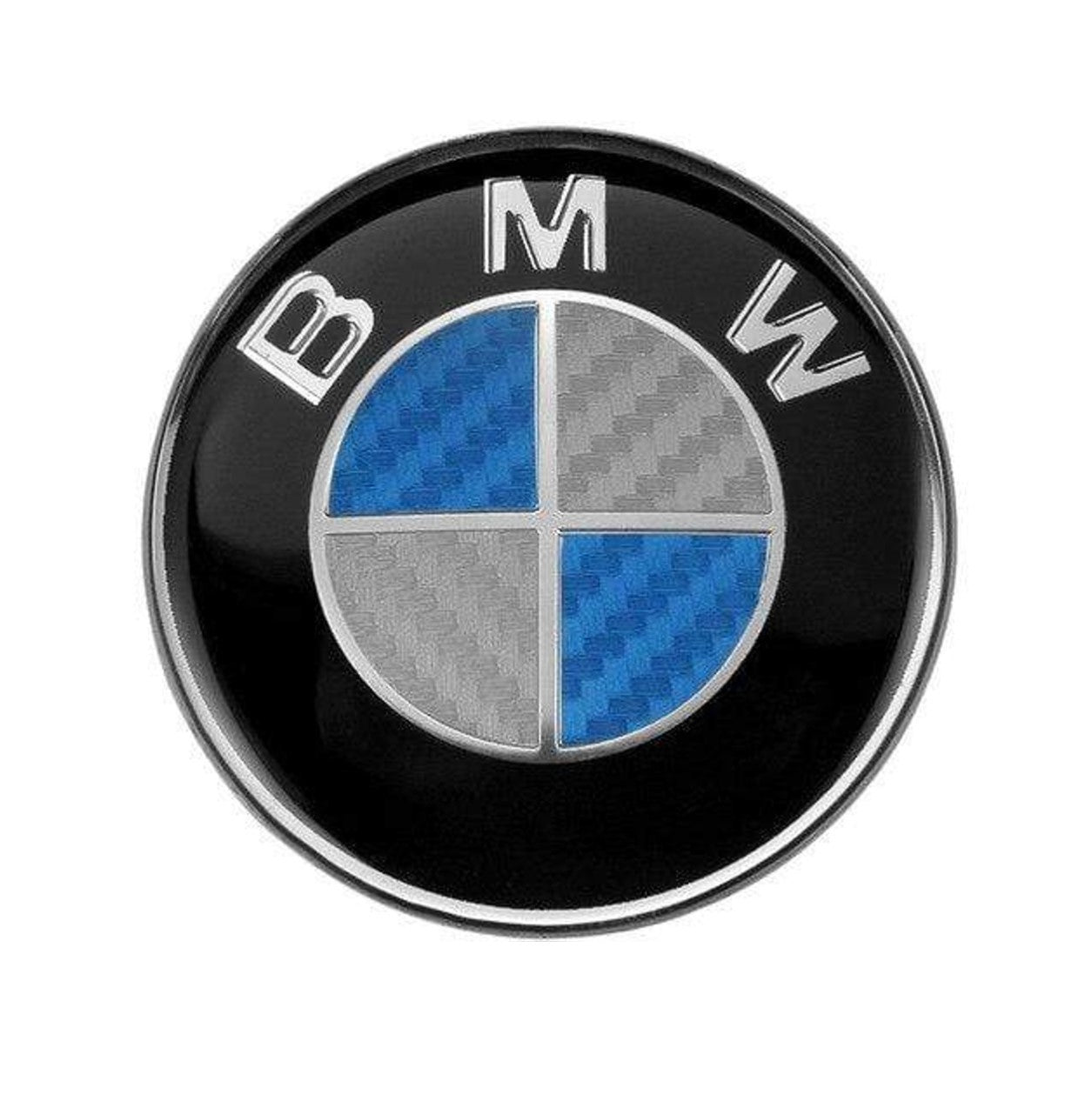 BMW Classic Carbon Fiber Wheel Emblem Replacement Set (4 Piece)