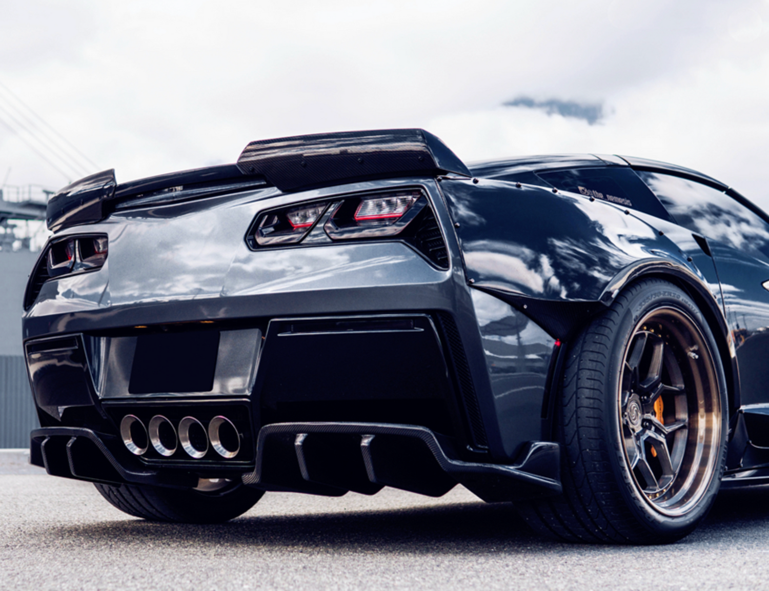 Carbon Fiber ROX Style Rear Diffuser - Chevrolet Corvette C7 (2013-2019)