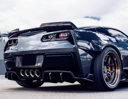 Carbon Fiber ROX Style Rear Diffuser - Chevrolet Corvette C7 (2013-2019)