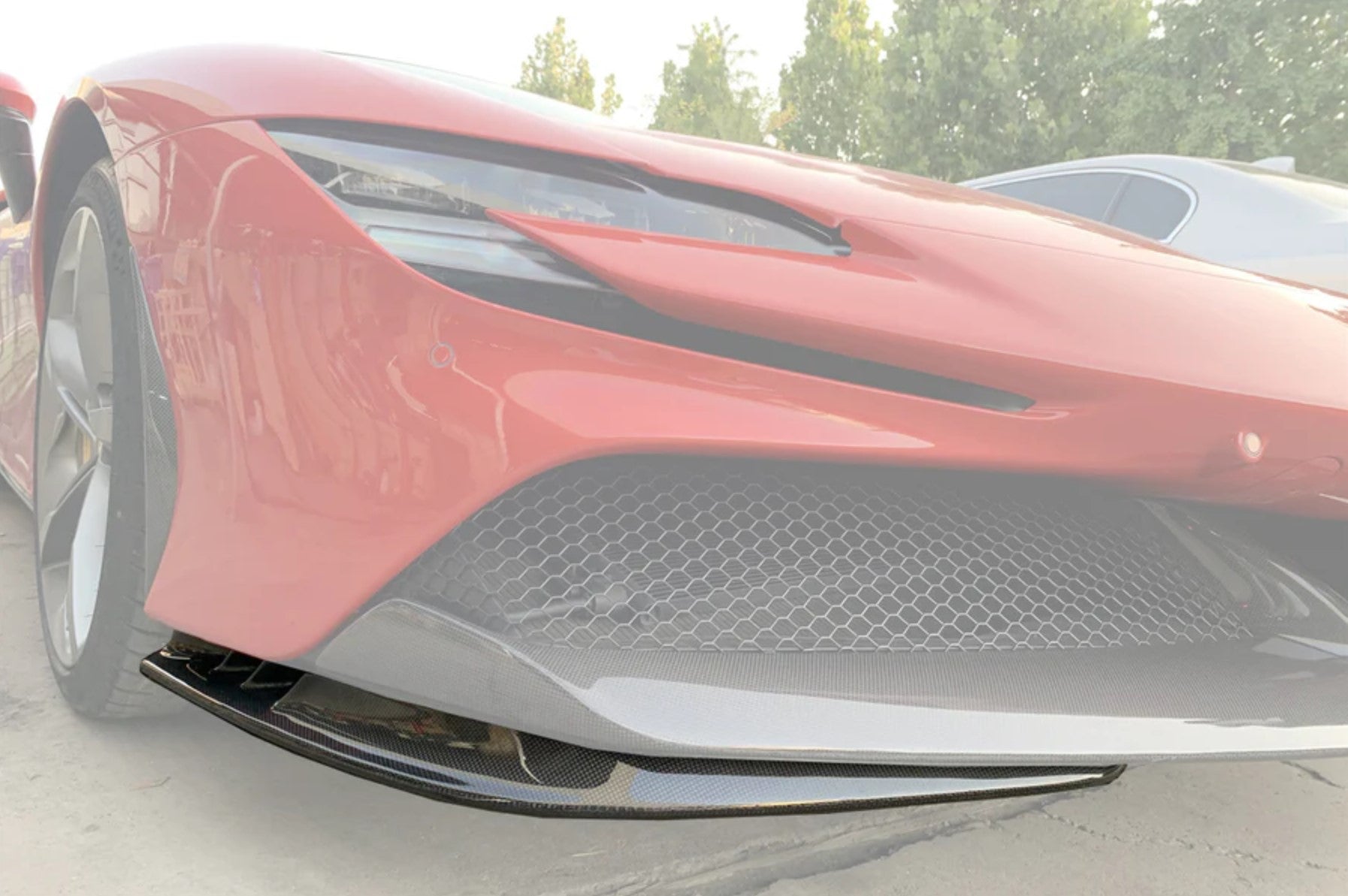 Carbon Fiber OEM Style Front Lower Lip - Ferrari SF90 Stradale (2020-UP)