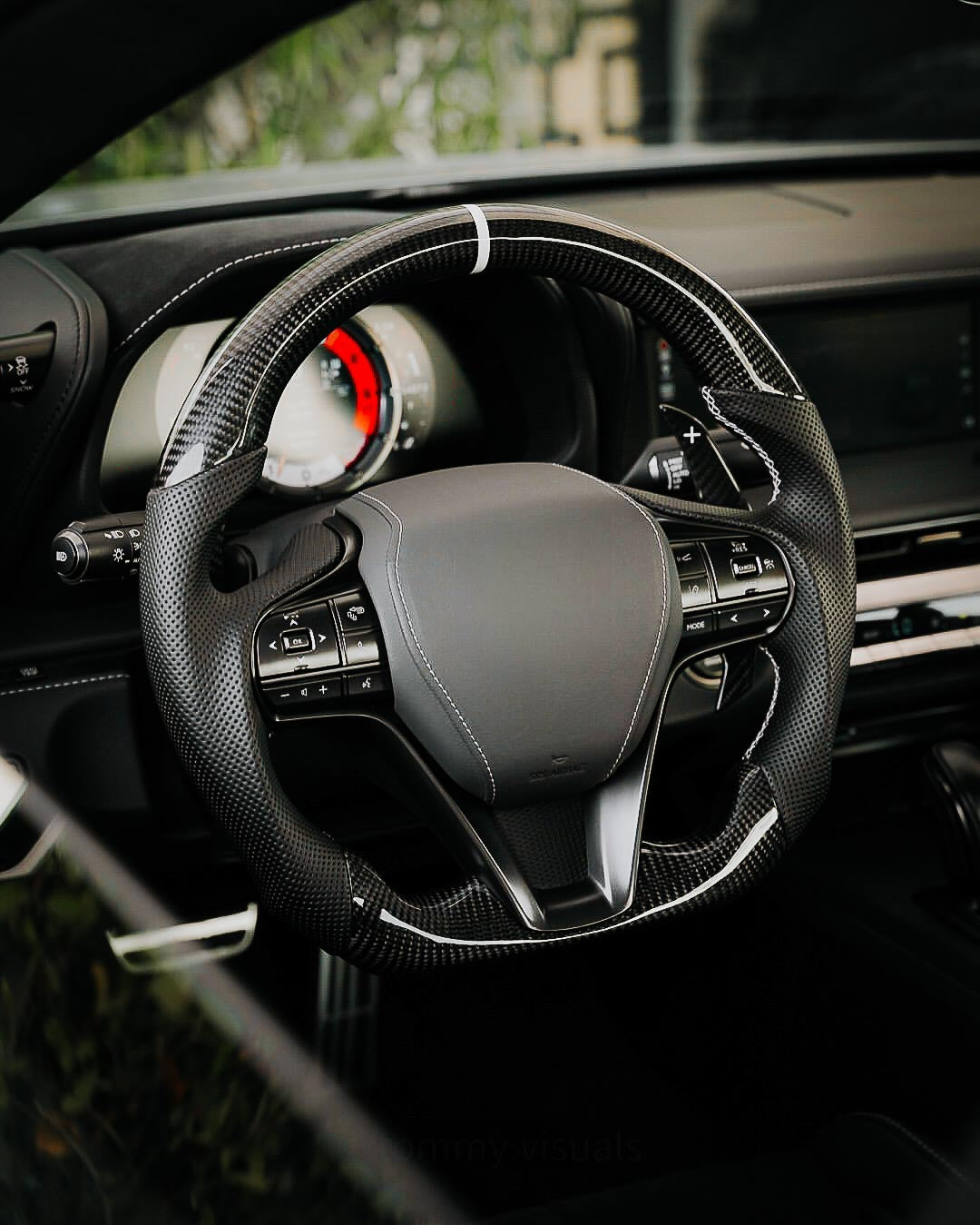 Fully Custom Carbon Fiber Steering Wheel - Lexus LC500