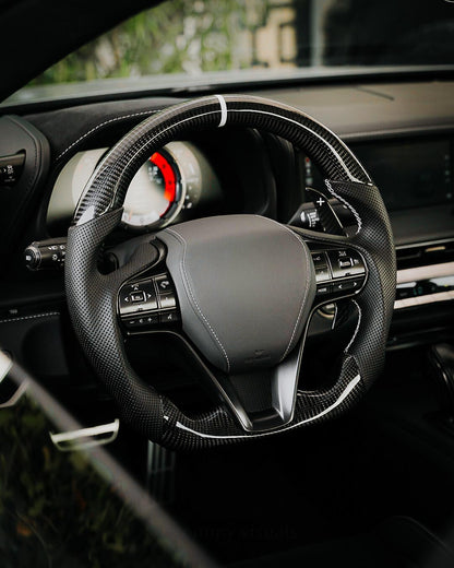 Fully Custom Carbon Fiber Steering Wheel - Lexus LC500