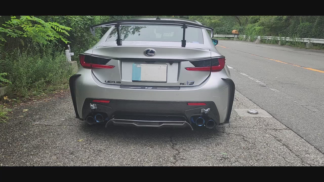 Valved Catback Exhaust System - Lexus RC-F