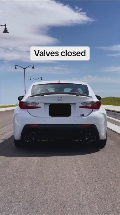 Valved Catback Exhaust System - Lexus RC-F