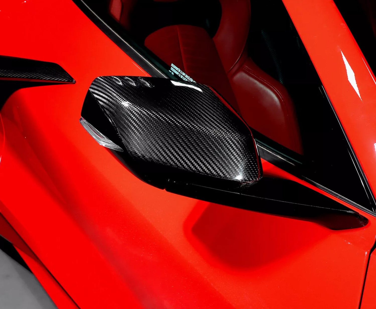 Carbon Fiber OEM Style Mirror Caps - Chevrolet Corvette C8 Stingray