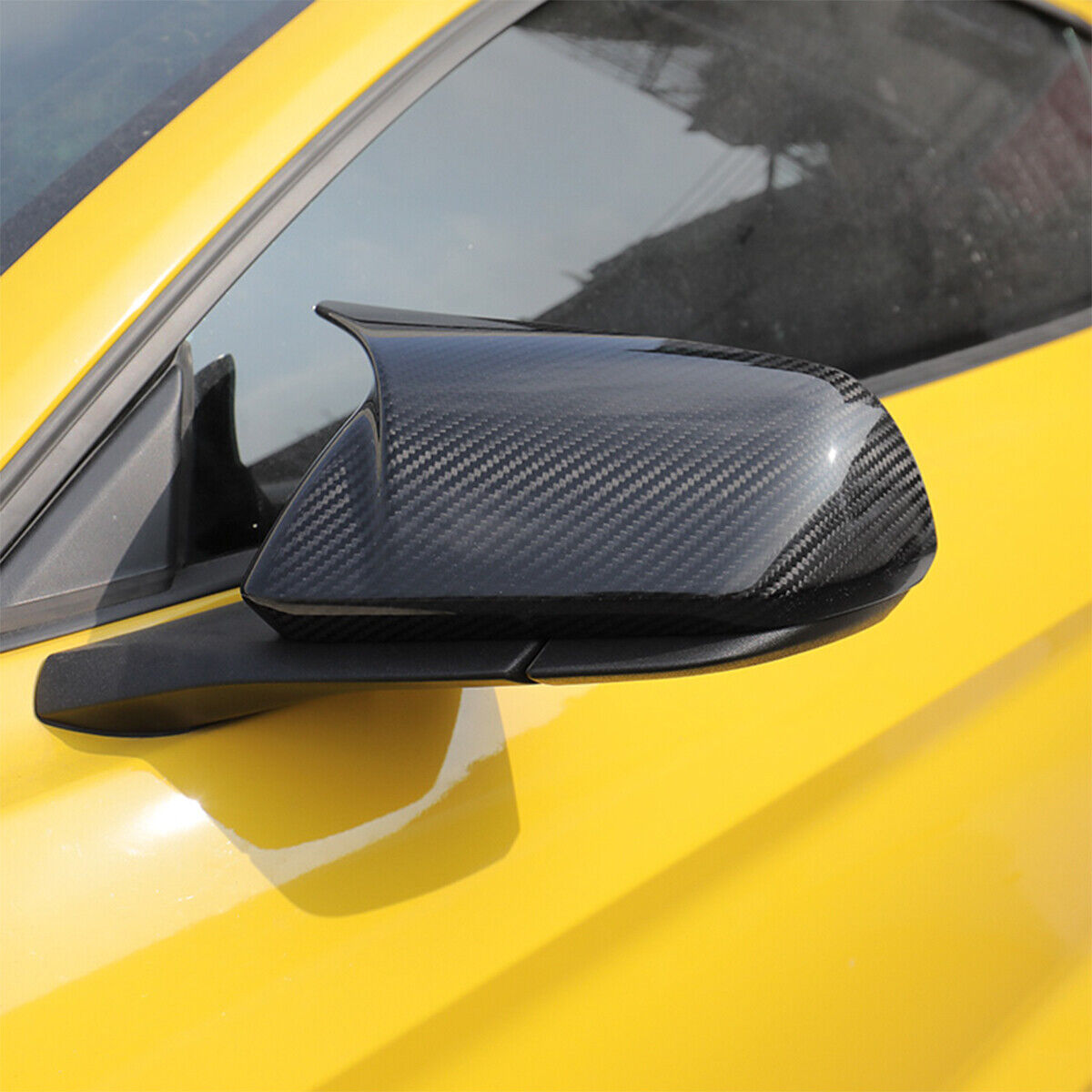 Carbon Fiber M Style Mirror Caps - Ford Mustang (2015-2022)