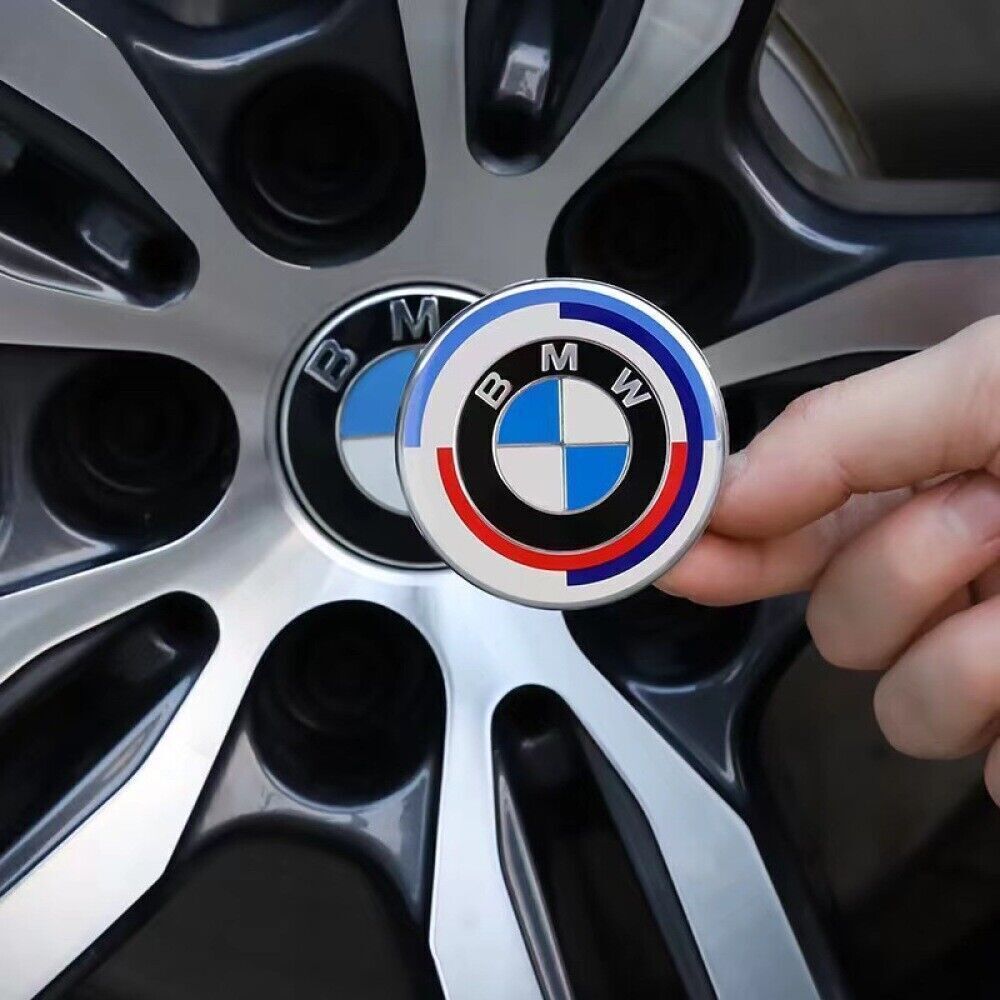 BMW 50th Anniversary Wheel Emblem Replacement Set (V1) (4 Piece)
