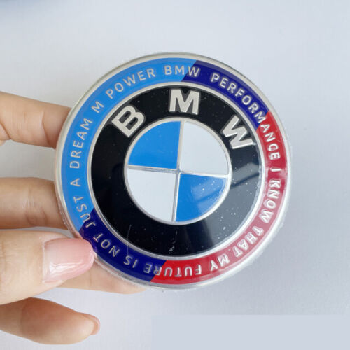BMW 50th Anniversary Wheel Emblem Replacement Set (V2) (4 Piece)