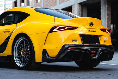 Carbon Fiber BKSS Rear Diffuser With F1 LED - Toyota Supra A90 A91