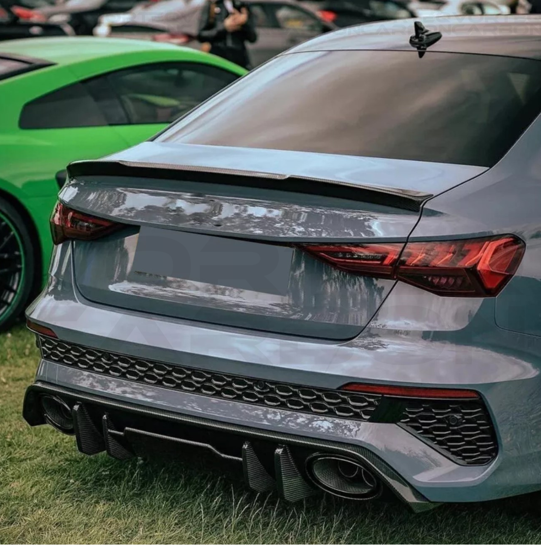Carbon Fiber Performance Style Rear Diffuser - Audi RS3 Sedan (2022-2024)