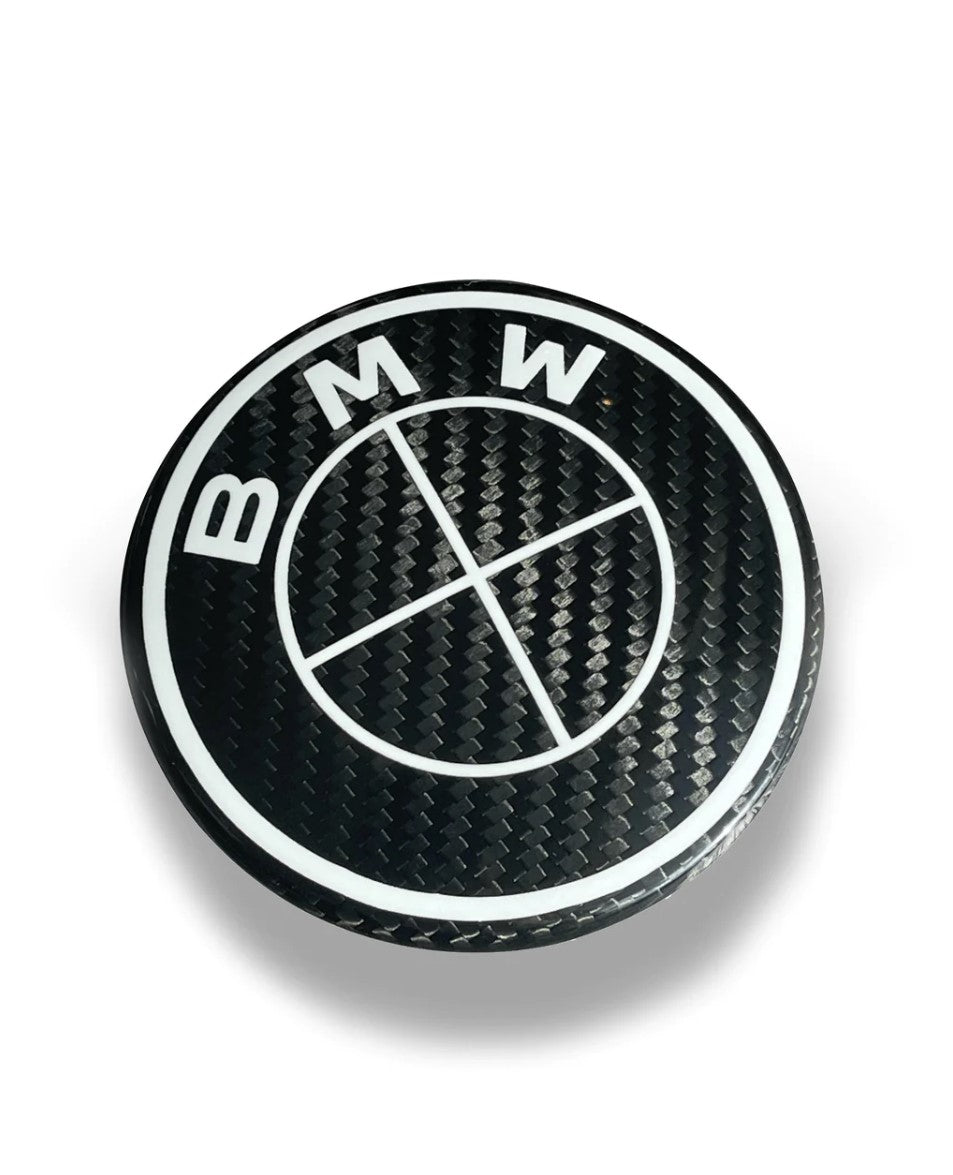 Carbon Fiber BMW Black &amp; White Emblem