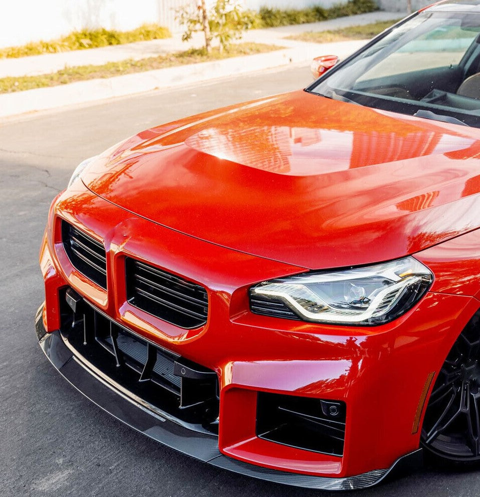 Carbon Fiber Front Side Vent (Single Horizontal Slat) - BMW G87 M2