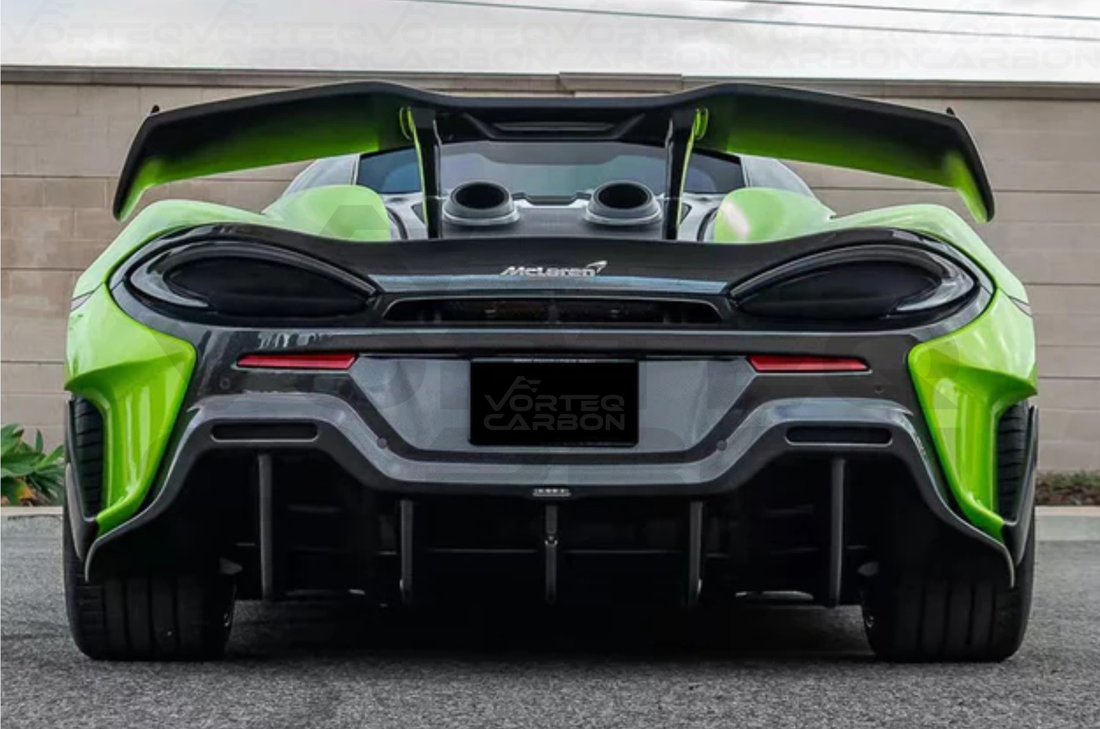 Carbon Fiber Rear Bumper Side Canards - McLaren 600LT