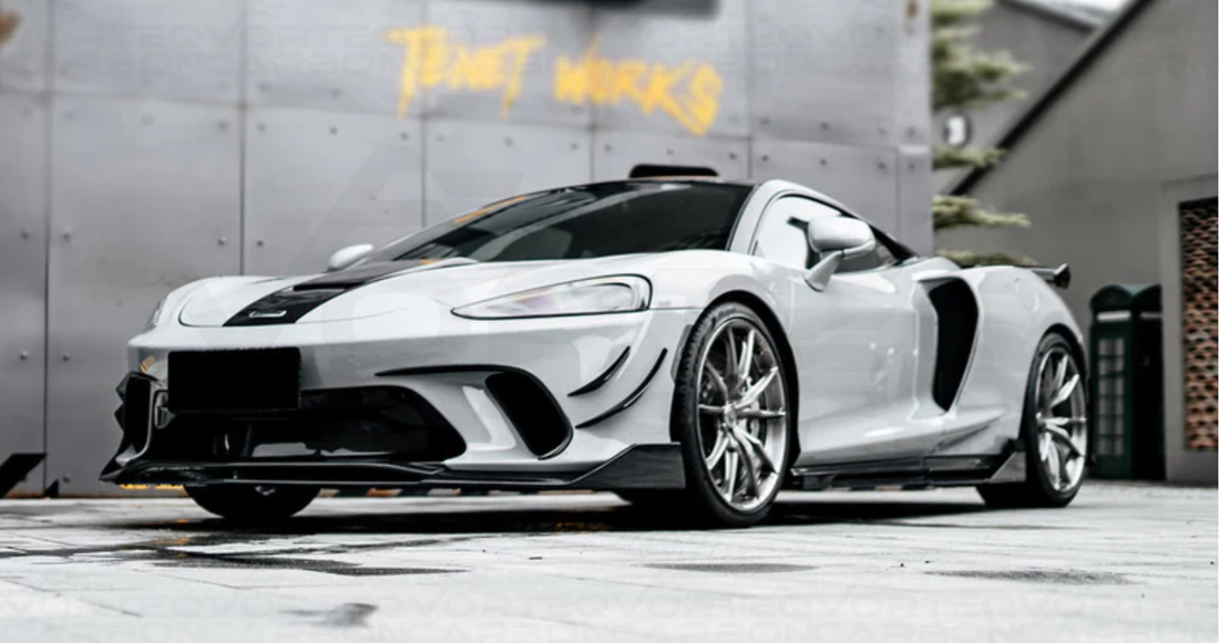 vorteq carbon fiber mclaren gt wp style front lip